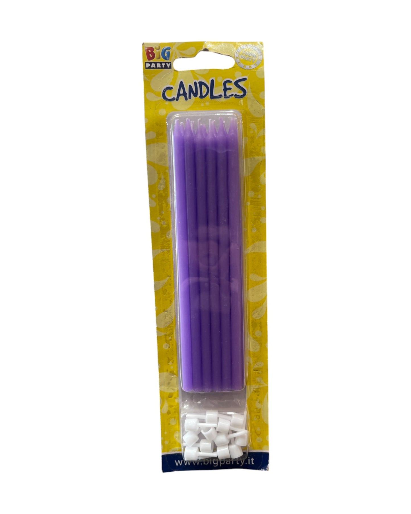 Candeline Lunghe | Viola | 16 Cm | 12Pz