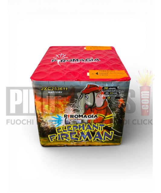 Elefant Fireman | 36 Colpi | 25mm | Piromagia | Colpi Titanio
