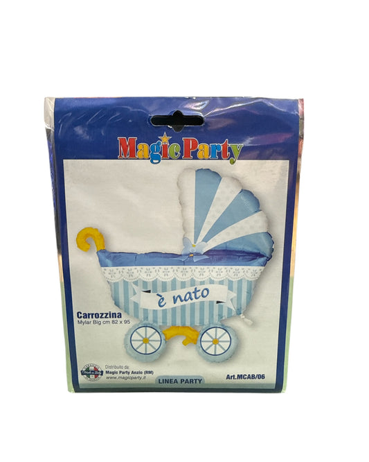 Palloncini Foil | Carrozzina È Nato | Celeste | 36 Pollici | 1 Pz