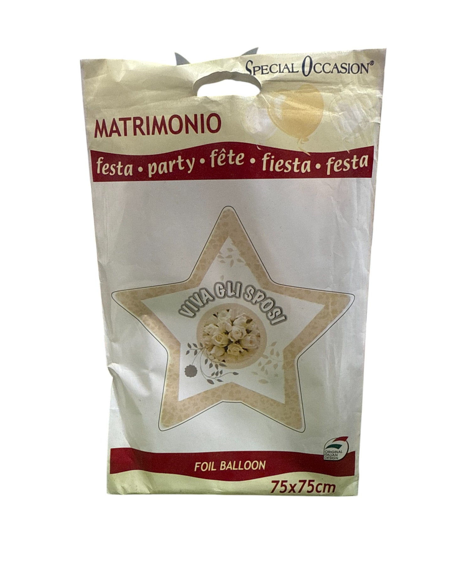 Palloncini Foil | Viva Gli Sposi Stella | 18 Pollici | 1 Pz