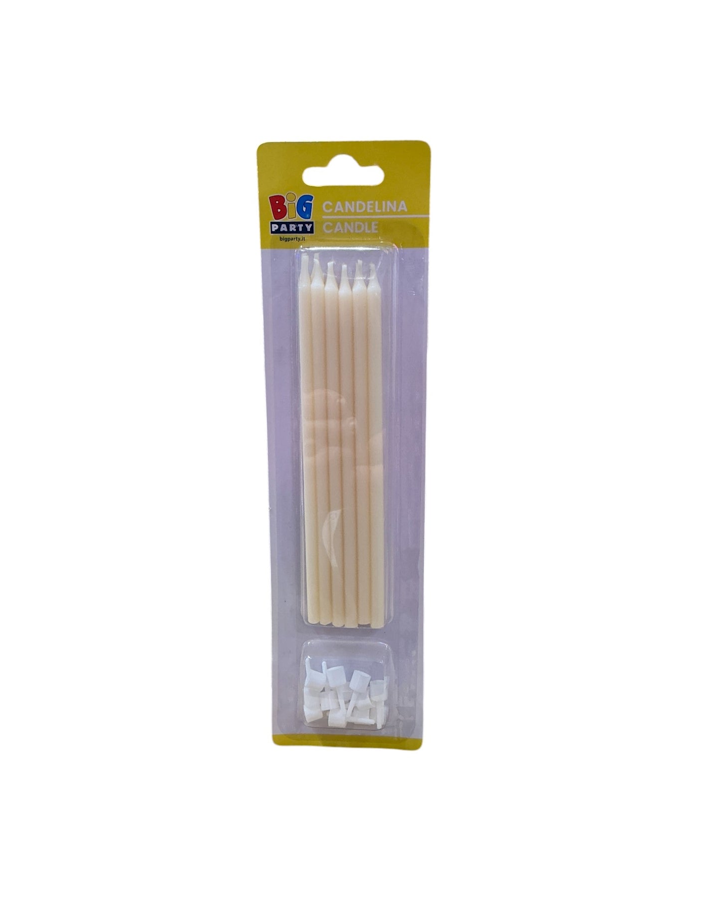 Candeline Lunghe | Avorio | 16 Cm | 12 Pz