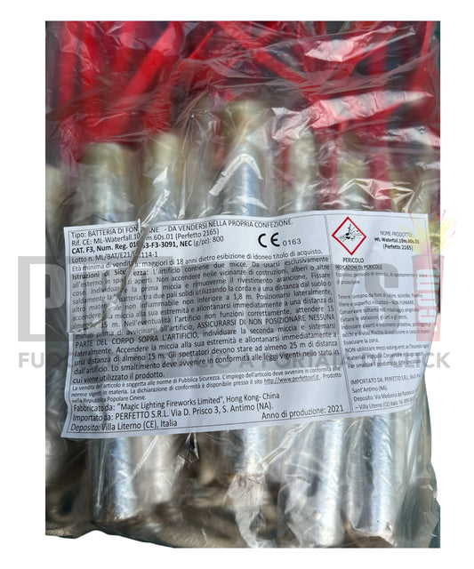 Effetti Freddi | Fontane Argento a Cascata Collegate | 60 Sec Altezza Caduta 6 Metri | Lunghezza 10 Metri