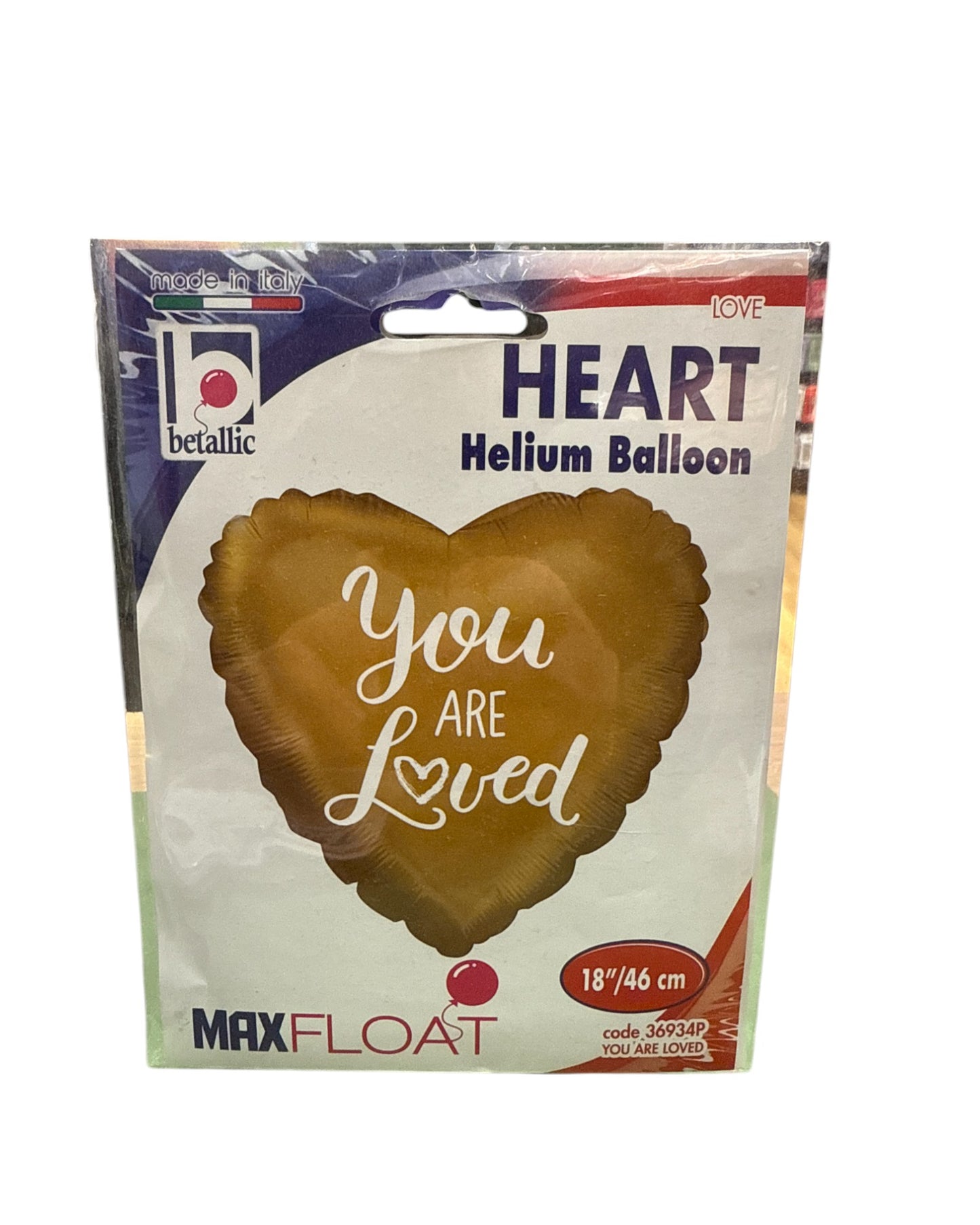 Palloncini Foil | You Are Loved Oro | 18 Pollici | 1 Pz