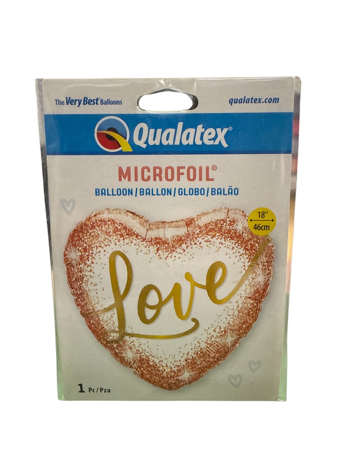 Palloncini Foil | Cuore Love Rosa Gold | 18 Pollici | 1 Pz