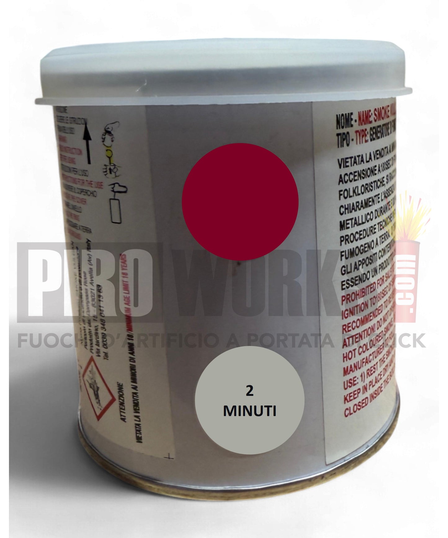 Fumogeno | Vulcan 2 Minuti | Barattolo | Vari Colori | Compass Rose