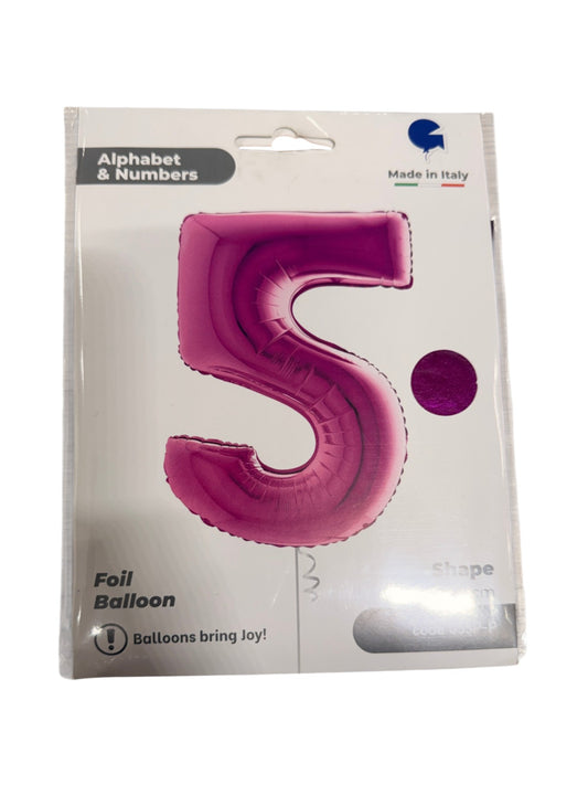 Palloncini Foil | Numeri 0-9 | Grabo | 102 Cm | Purple