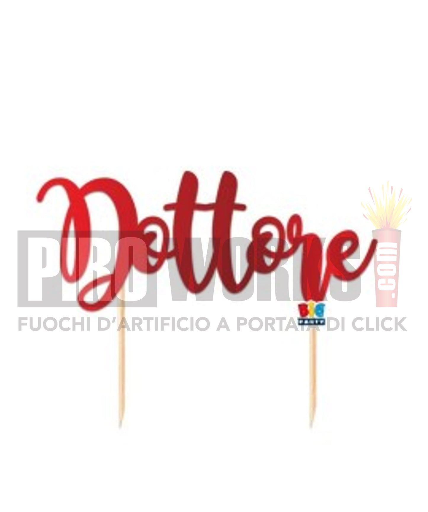 Cake Topper | Dottore | 20cm | Rosso