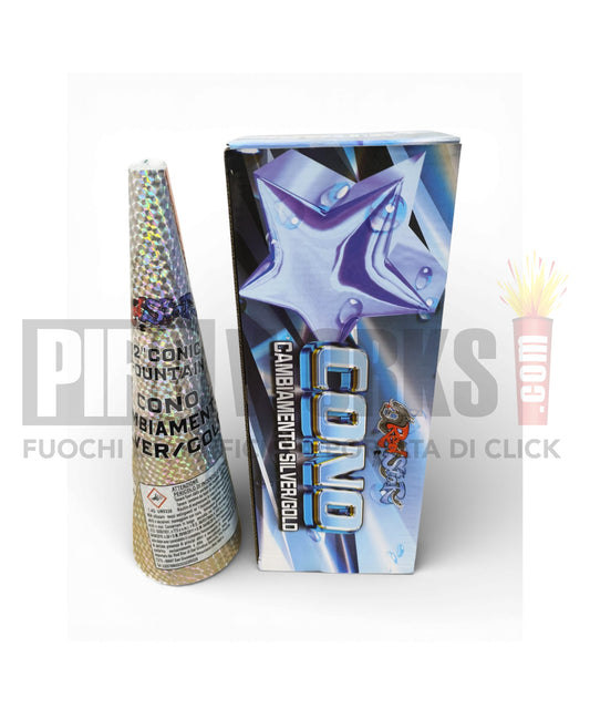 Cono | Argento ad Oro | 90 Secondi | Altezza 5 Metri | 1 Pezzo