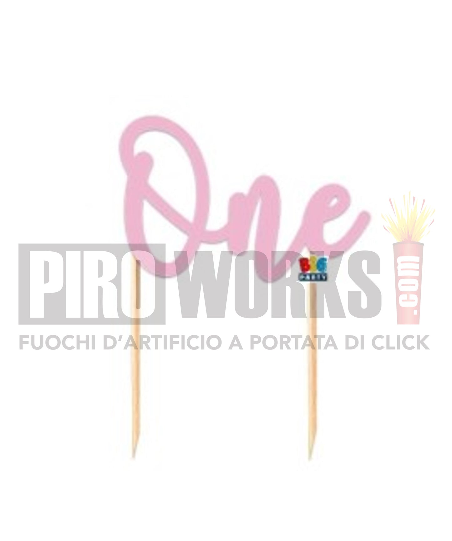 Cake Topper | One | 20cm | Rosa