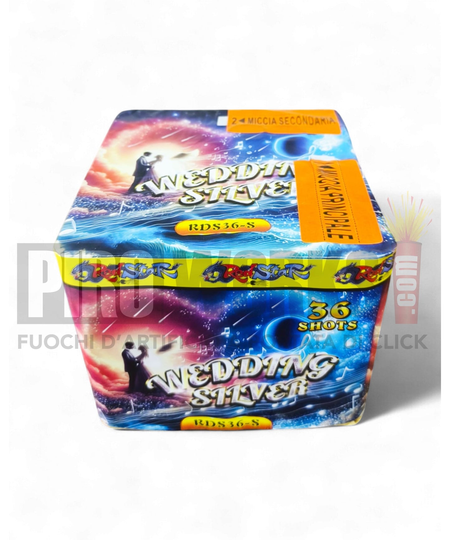 Wedding Silver | 36 Colpi | 20mm | Dritto | Striscioni Bianchi