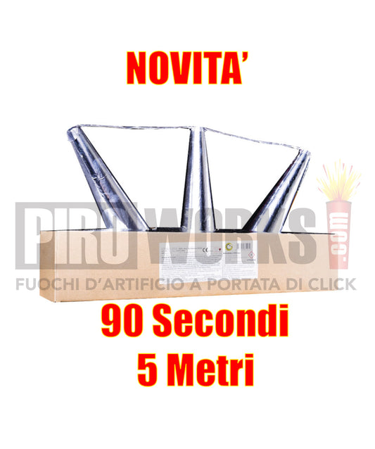 Cold Effects | Tris Connected Volcanoes | 90 Sec Silver/Gold | Height 5 meters