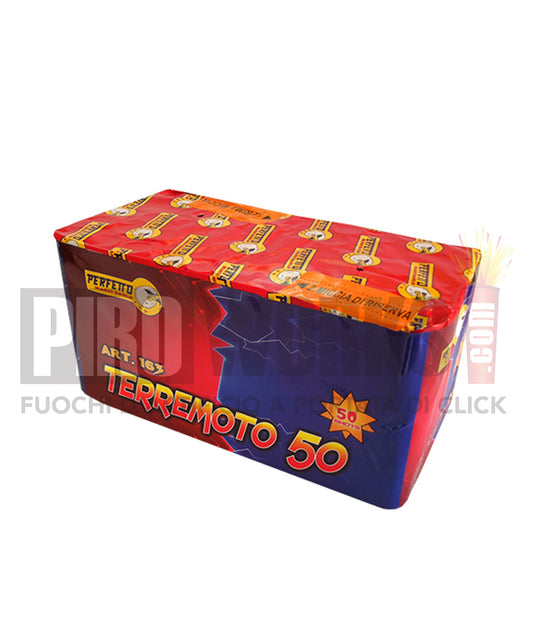 Terremoto | 50 Colpi | 20mm | Volata Fischi e Crackling | Perfetto
