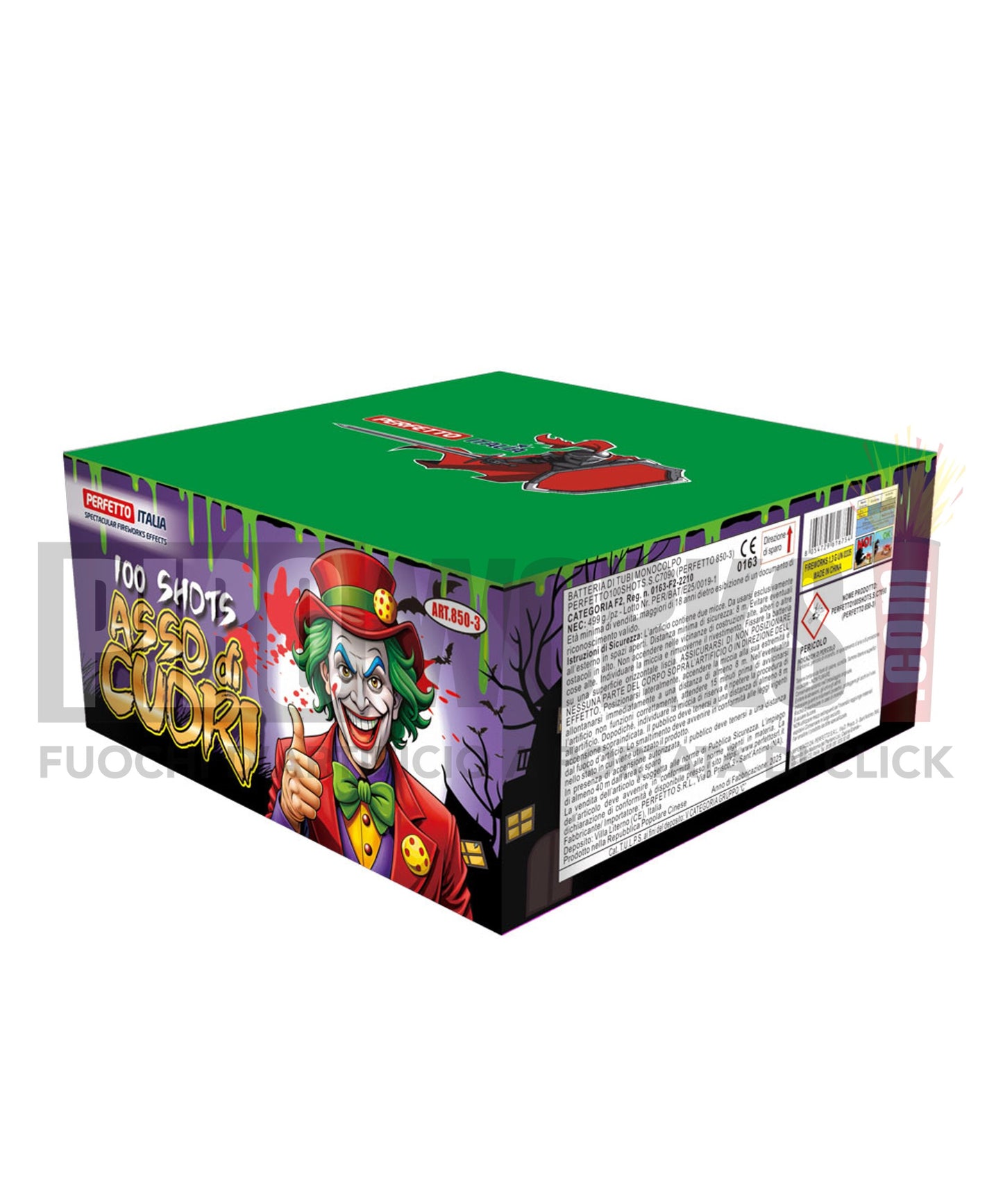 Asso di Cuori | 100 Colpi | Art.850 | Linea Poker | 20mm | Perfetto