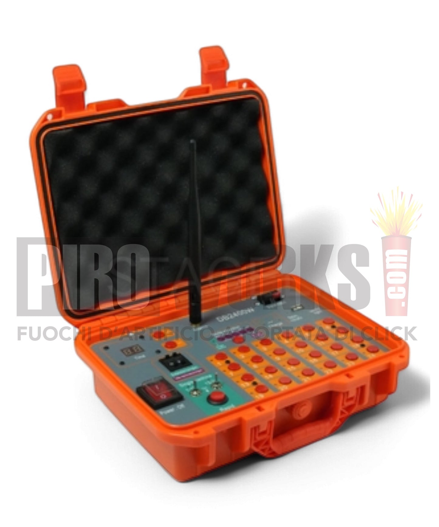 Centralina Professionale Con Case | 4 Moduli da 24 Canali | 96 Canali | Con Master Radiocomando