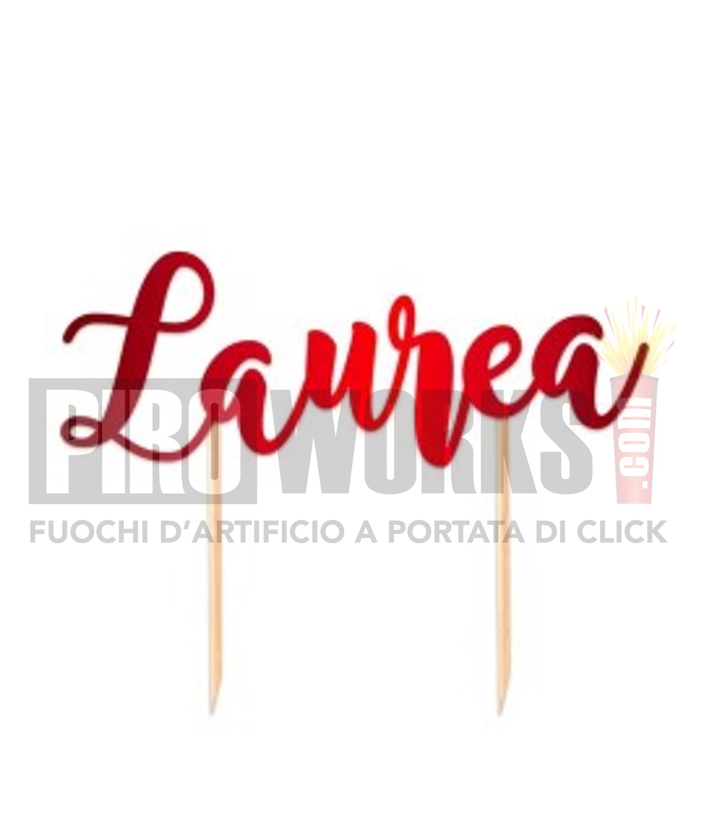 Cake Topper | Laurea | 20cm | Rosso