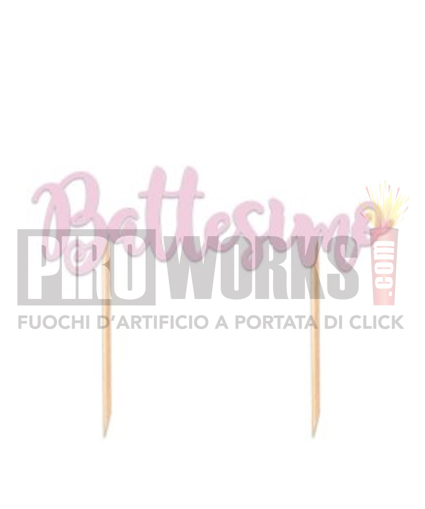 Cake Topper | Battesimo | 20cm | Rosa