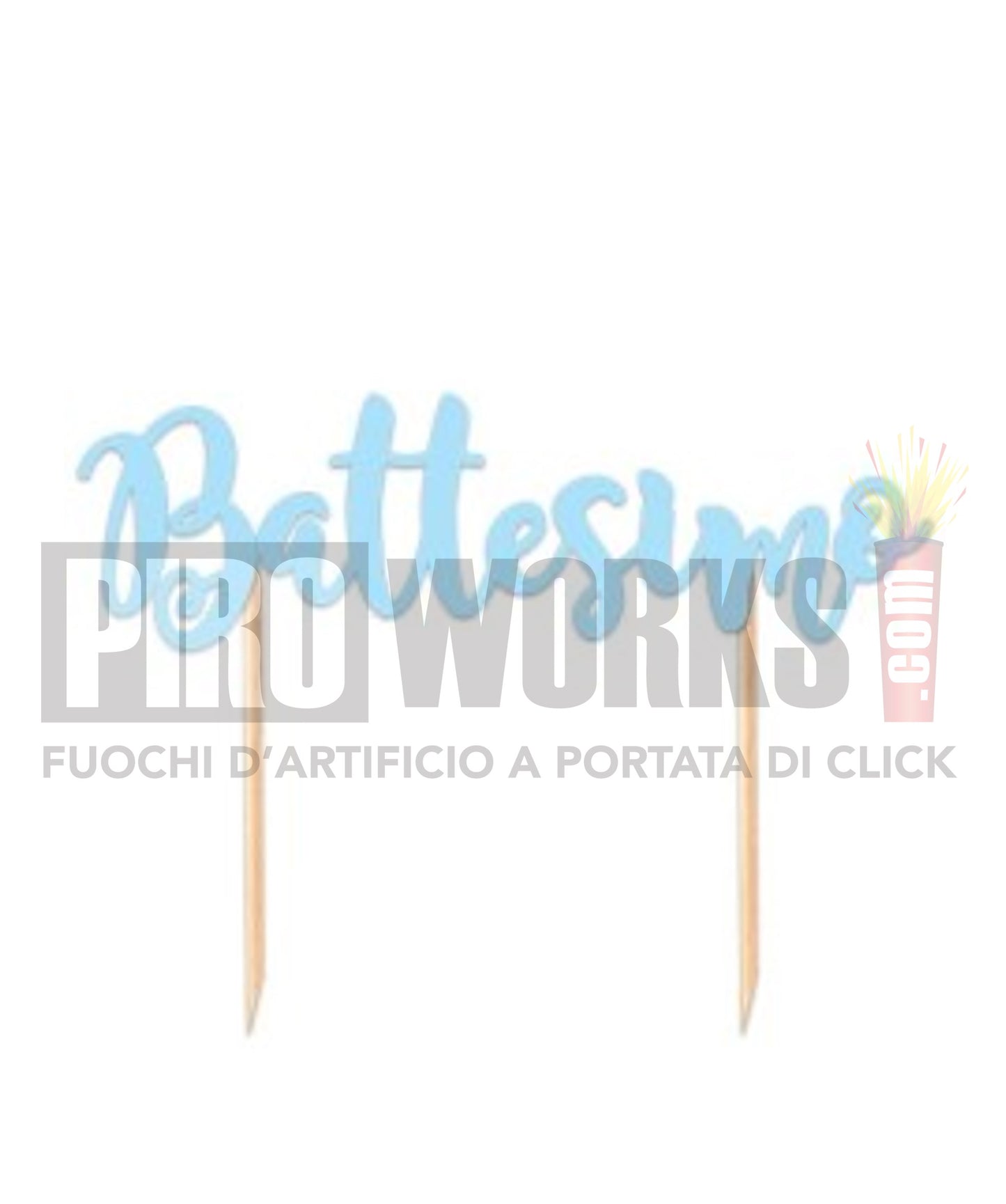 Cake Topper | Battesimo | 20cm | Celeste