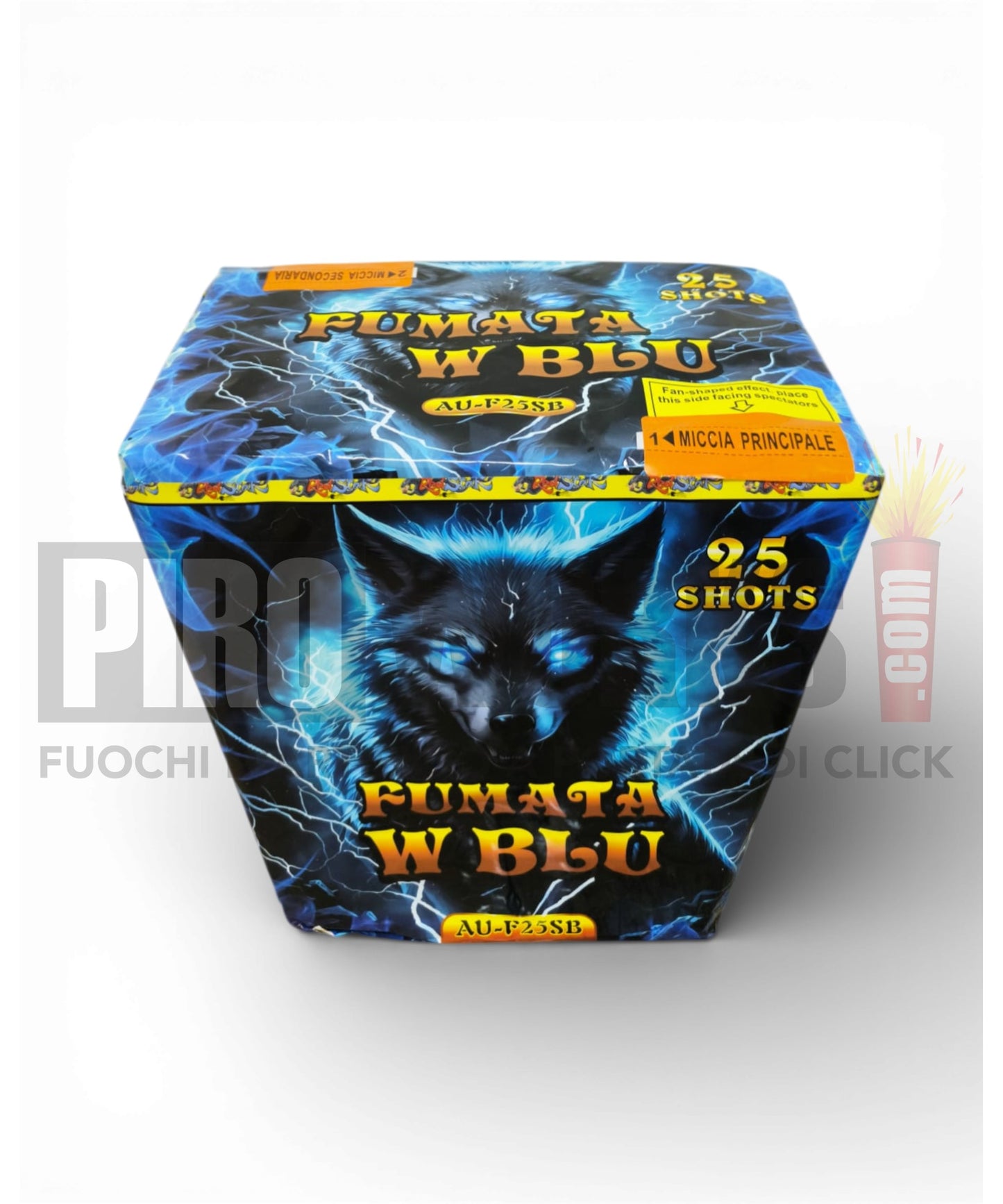 Fumata W Blu | 25 Colpi | 30mm | Fumata Ventaglio Blu