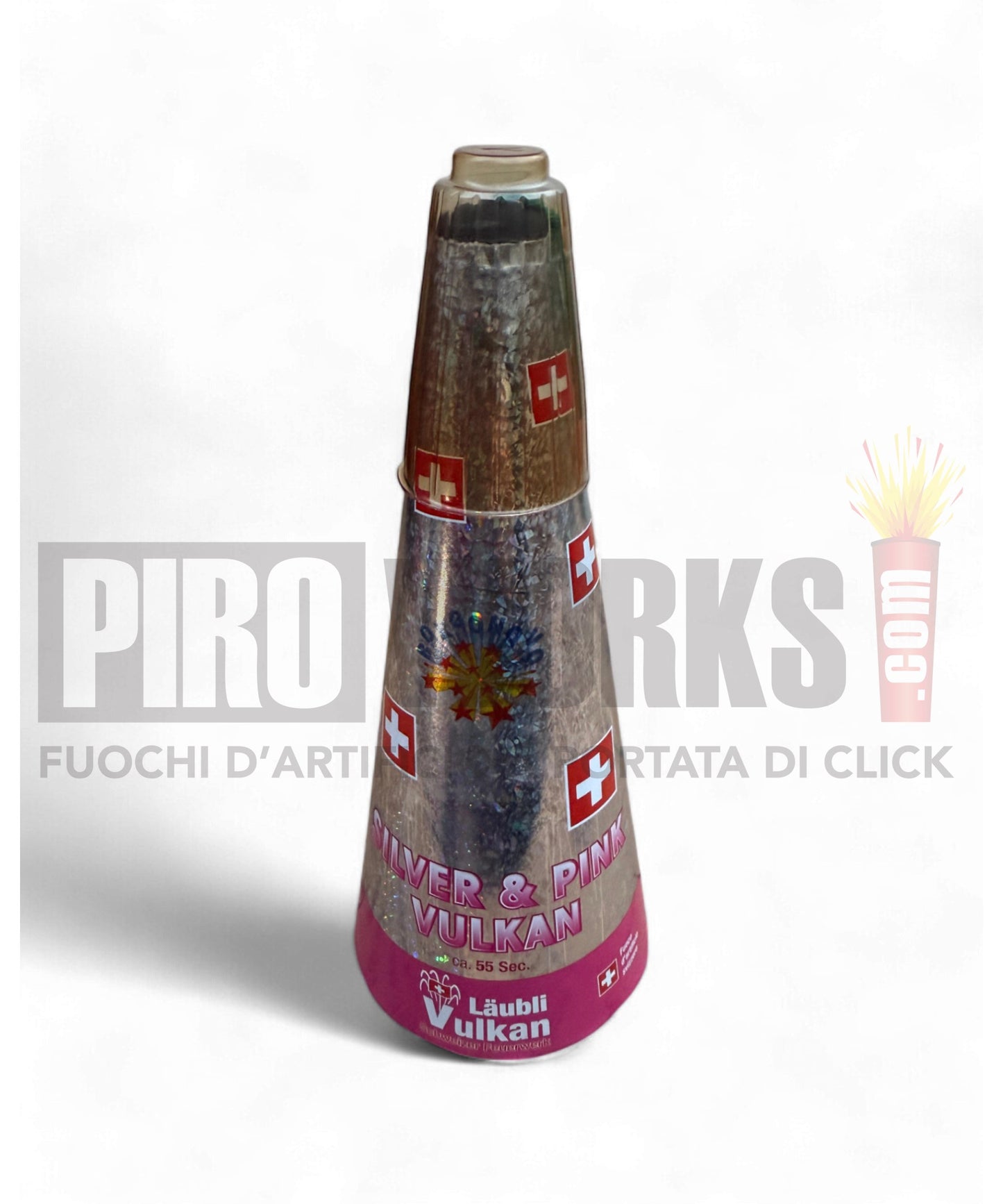 Cono Svizzero | Silver & Pink Vulkan | Borgonovo | 1 Pz