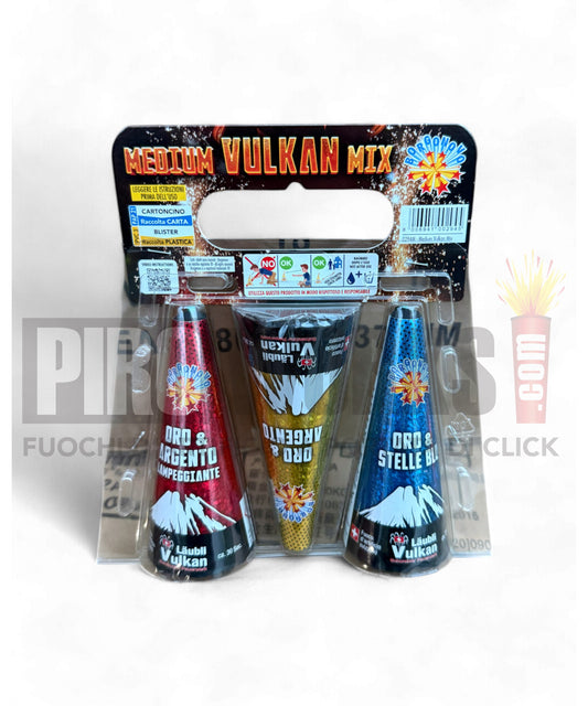 Cono Svizzero | Medium Vulkan Mix | Borgonovo | 3 Pz