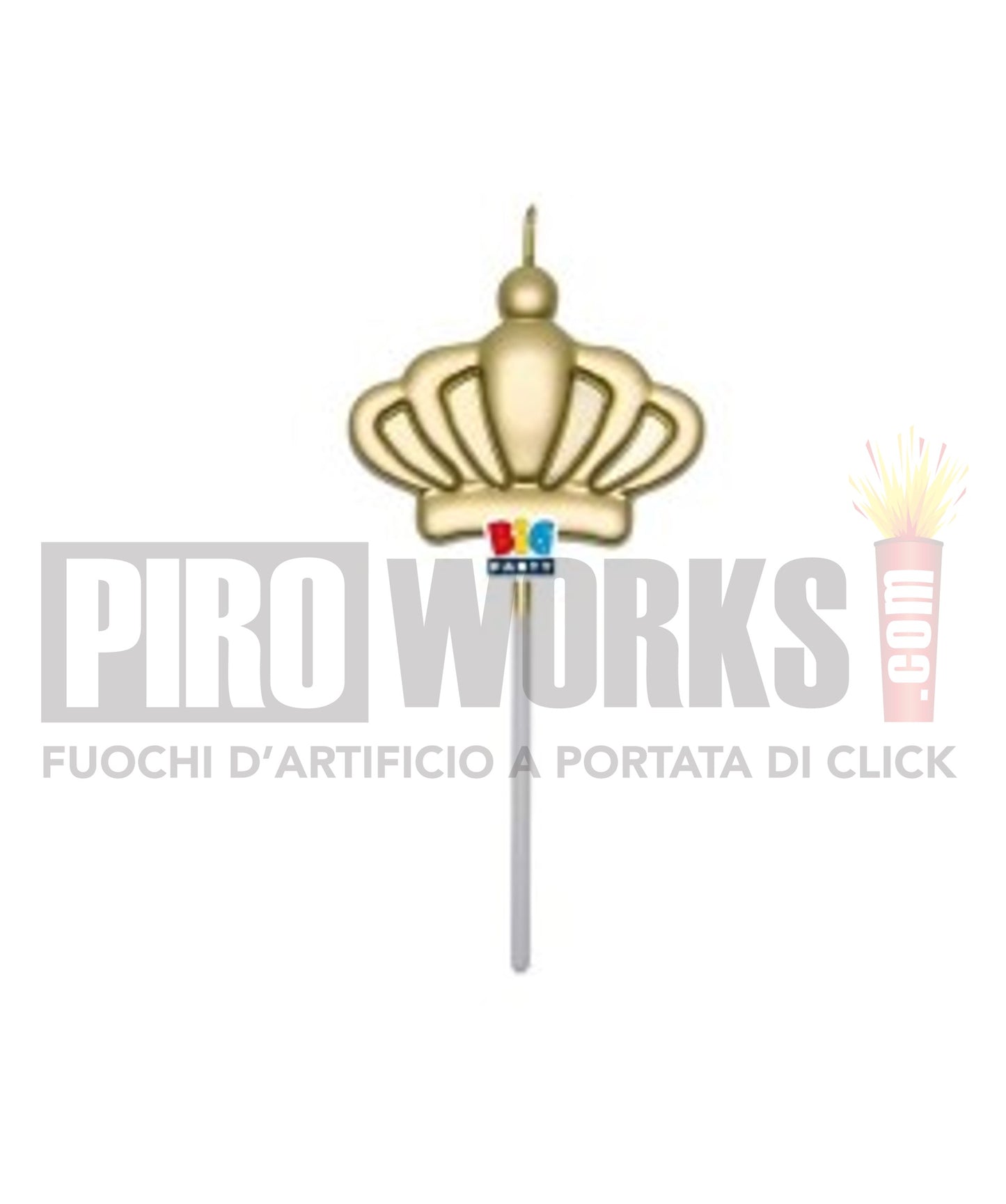 Candeline Forme | Corona | Oro | 12 Cm