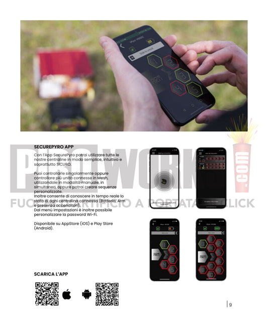 Control unit | SecurePyro | VPyro | 5 Releases | Distance up to 100 meters