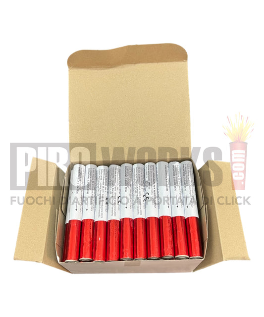 Bengalini per Scritte | 60 Sec | Colore Rosso | 50 Pz