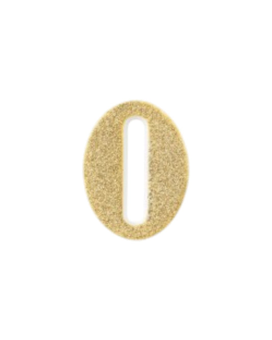 Candeline Numerali | 0-9 | Bio Glitter | Oro | 10 Cm