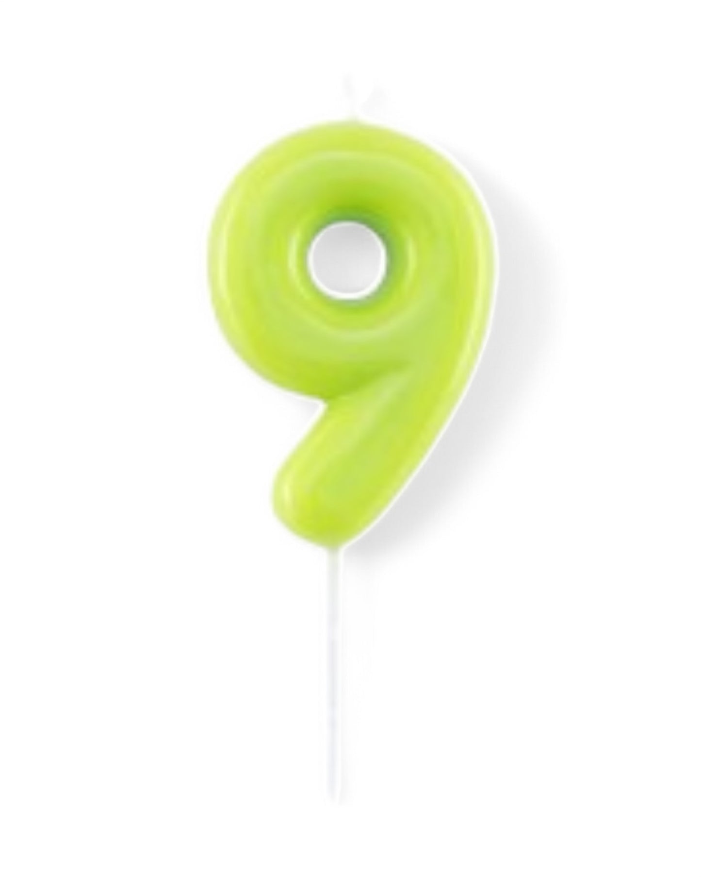 Candeline Numerali | 0-9 | Glossy | Lime | 11 Cm