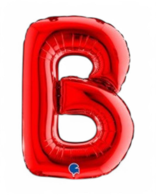 Palloncini Foil | Lettere A-Z | Grabo | 35 Cm | Rosso