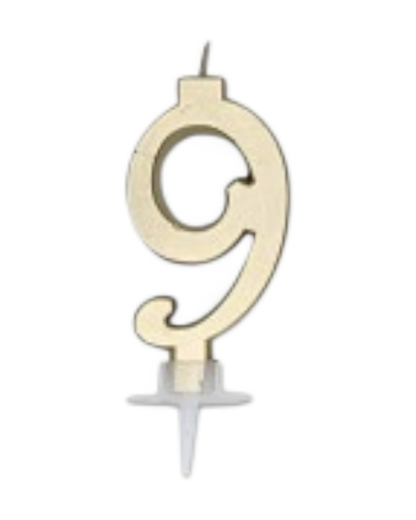 Candeline Numerali | 0-9 | Italic | Oro | 10 Cm