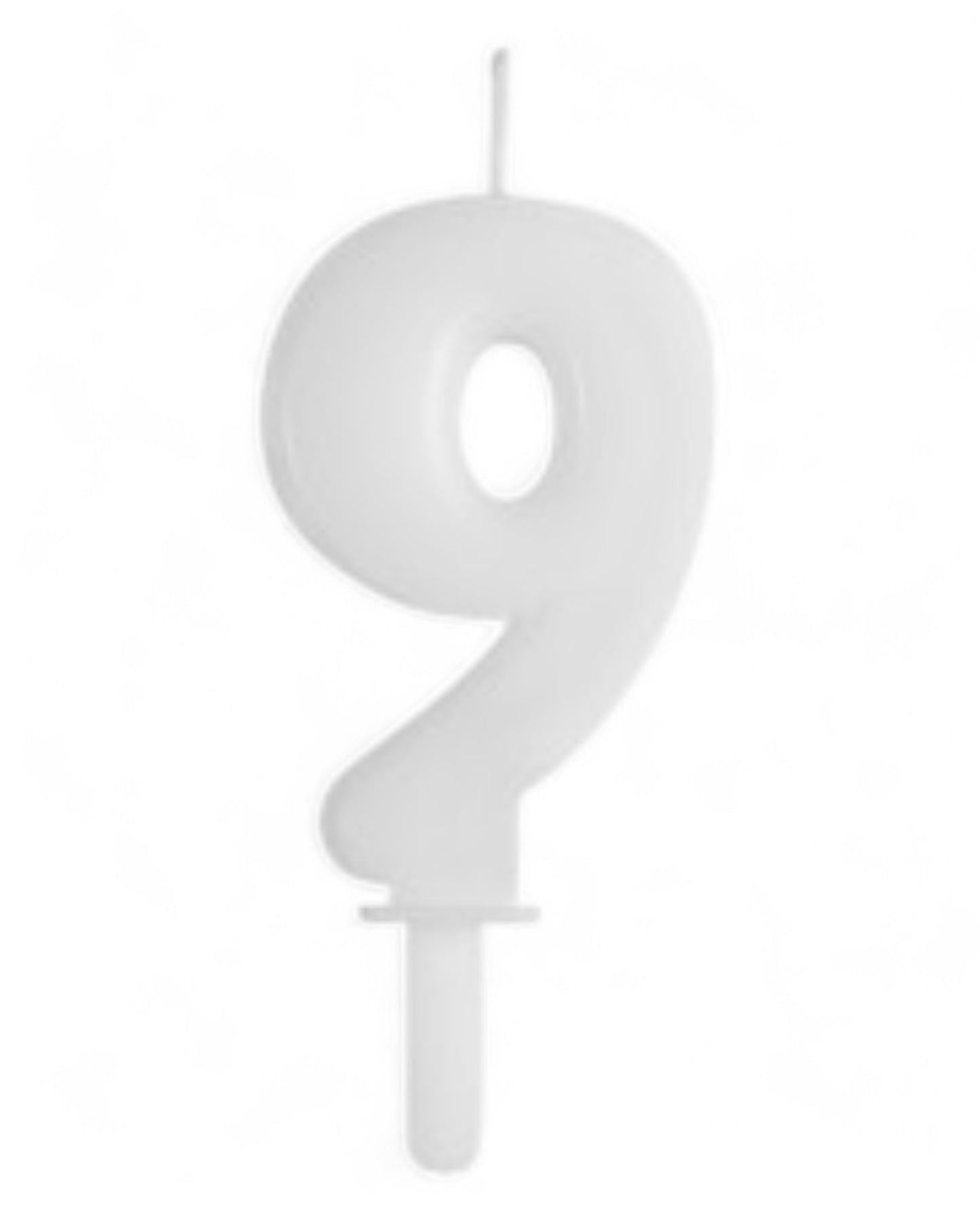 Candeline Numerali | Tiny Plump | Bianco | 7 Cm