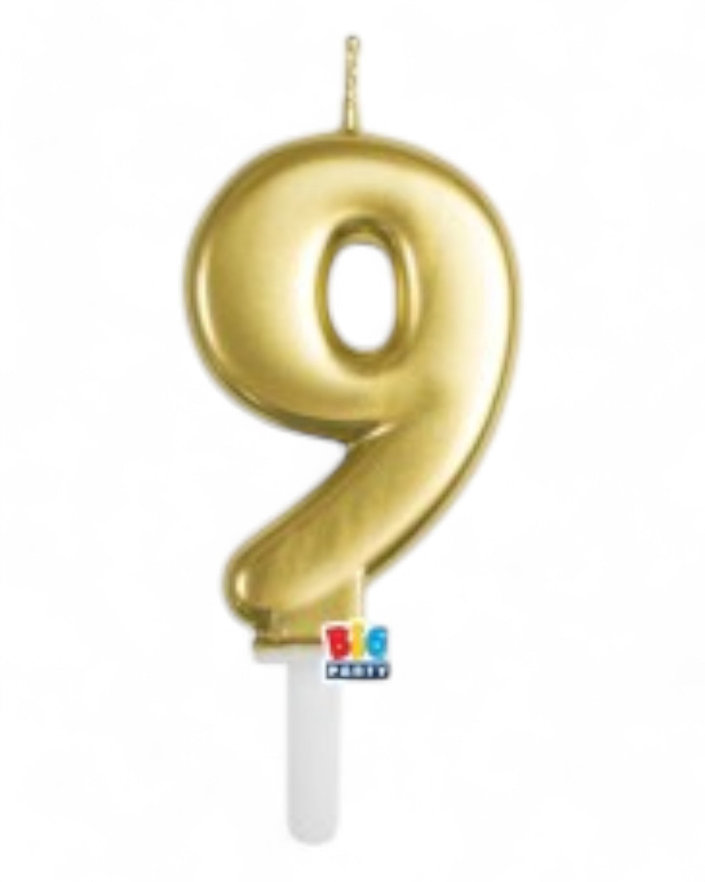 Candeline Numerali | Tiny Plump | Oro Cromato | 7 Cm