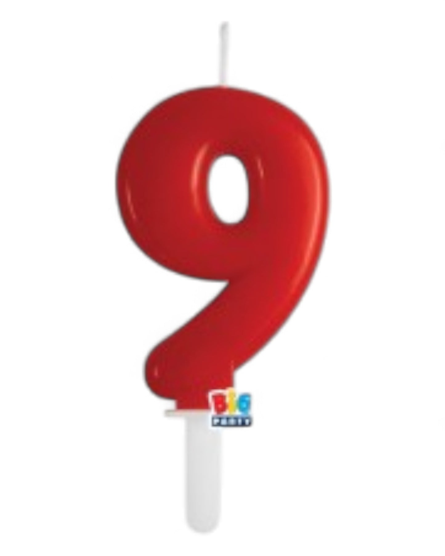 Candeline Numerali | Tiny Plump | Rosso | 7 Cm