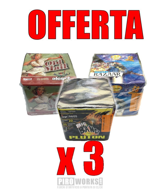 BOX da 3 Batterie da 25 Colpi