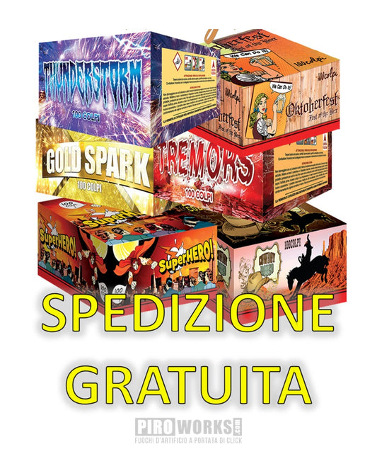 BOX da 6 Batterie da 100 Colpi