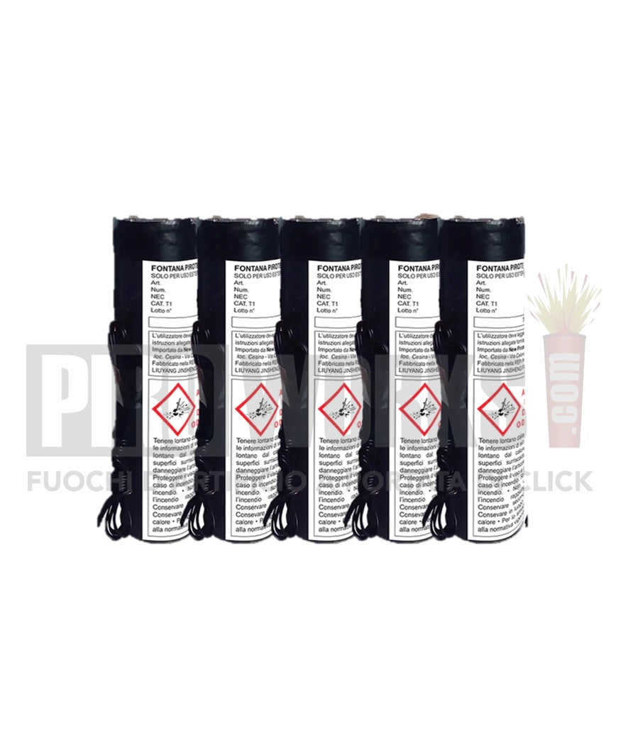 Fontana Argento | Uso Interno | 60 Sec Altezza 2 Metri Con Accenditore | 1 Pezzo