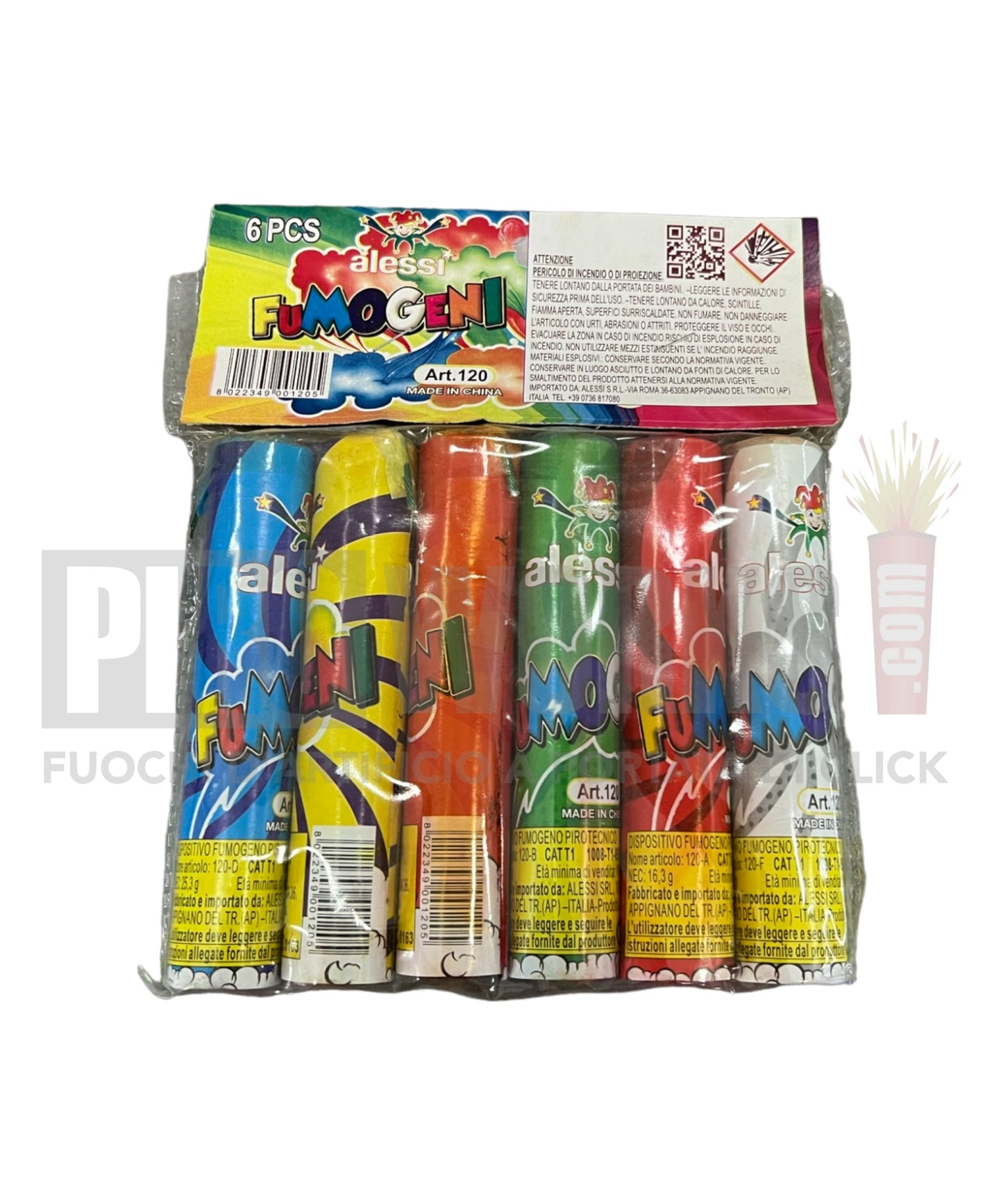 Fumogeni Alessi 6 Colori