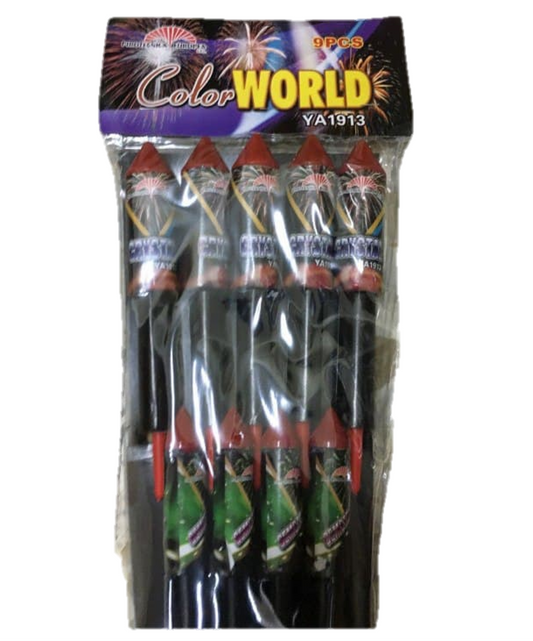 Color World Rockets 9 Pcs