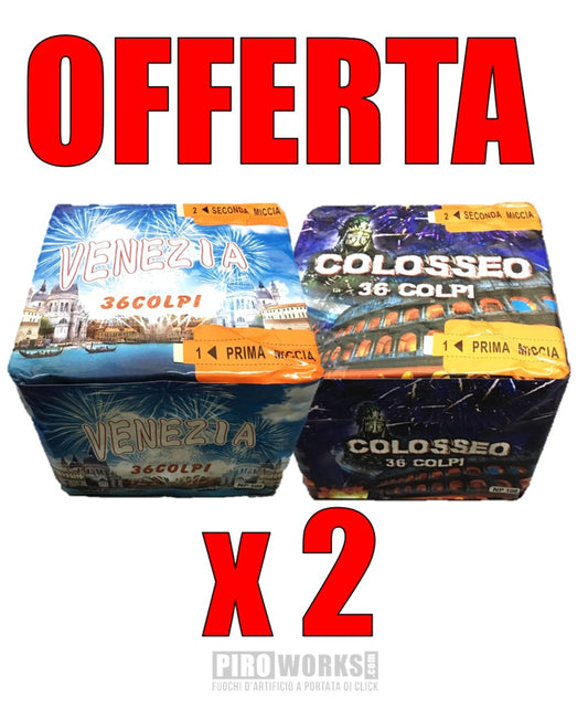 BOX da 2 Batterie da 36 Colpi