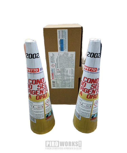 Cone Silver to Gold 90 Seconds Height 5 Meters | 1 piece