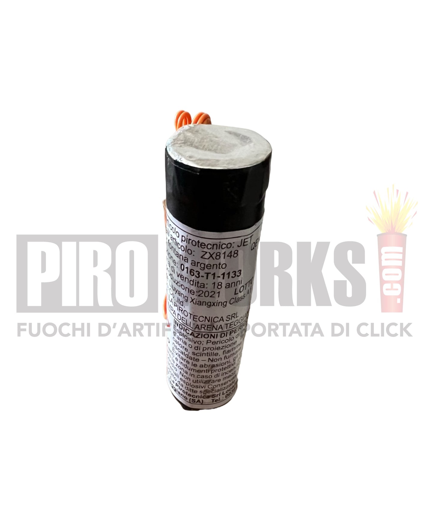 Effetti Freddi | Fontana Argento | 1 Sec Altezza 4 Metri Con Accenditore | 1 Pezzo