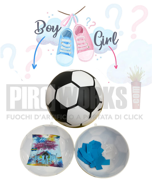 Baby Shower | Boy or Girl | Pallone Polvere Celeste