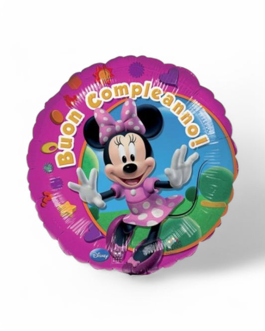 Palloncini Foil | Minnie Buon Compleanno | 18 Pollici | 1 Pz