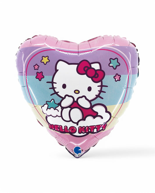 Palloncini Foil | Hallo Kitty Cuore Rainbow | 18 Pollici | 1 Pz