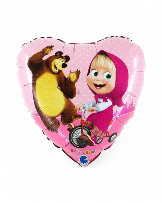Palloncini Foil | Masha Cuore | 18 Pollici | 1 Pz