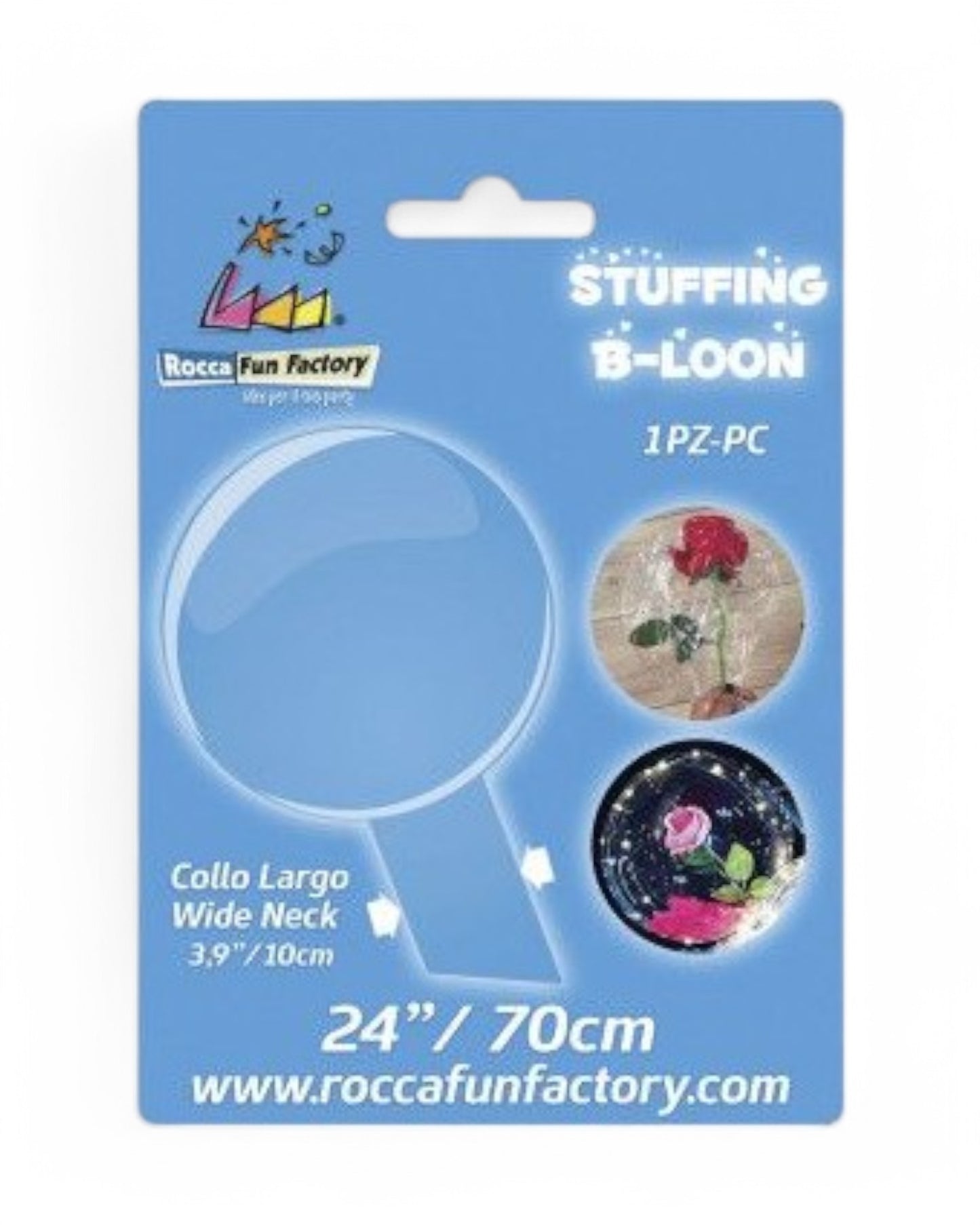 Palloncini Crystal | Trasparente | 24 Pollici | Collo Largo | 1 Pz