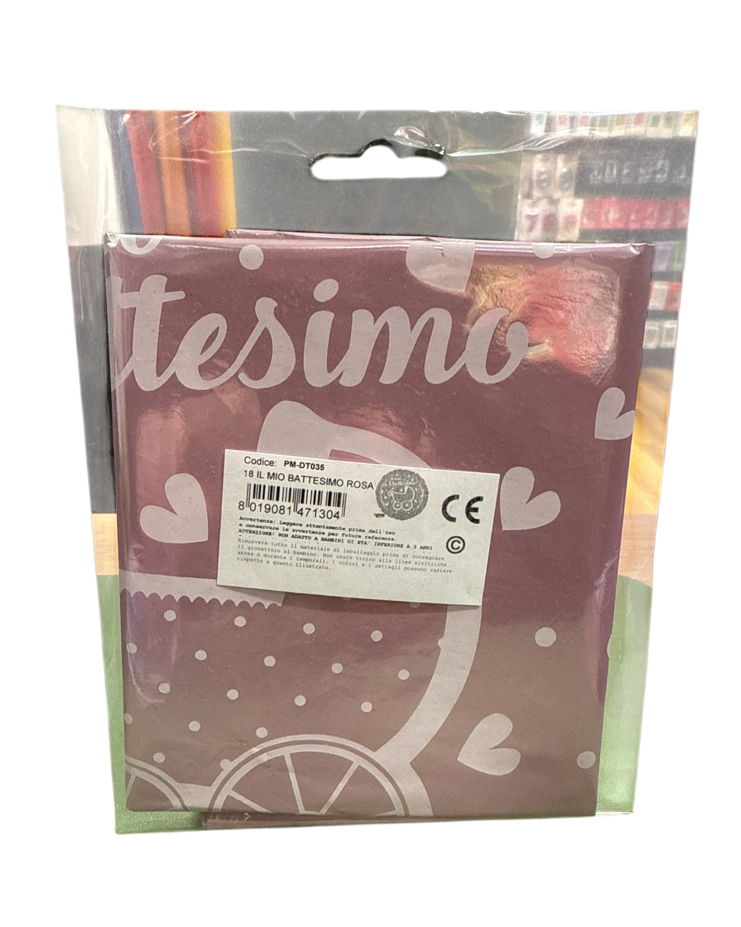Palloncini Foil | Battesimo Rosa | 18 Pollici | 1 Pz