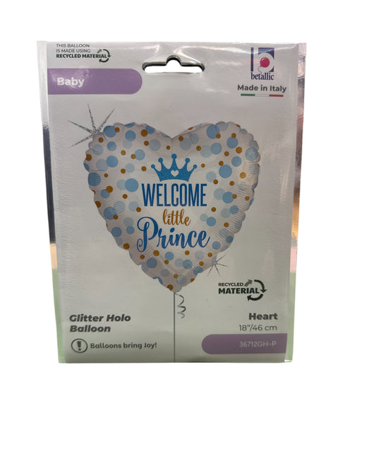 Palloncini Foil | Welcome Little Prince | 18 Pollici | 1 Pz