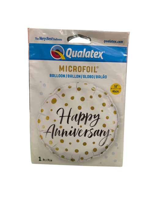 Palloncini Foil | Happy Anniversary | 18 Pollici | 1 Pz